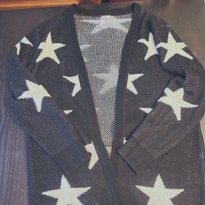 Black & white star sweater, Alya, size L, in great condition